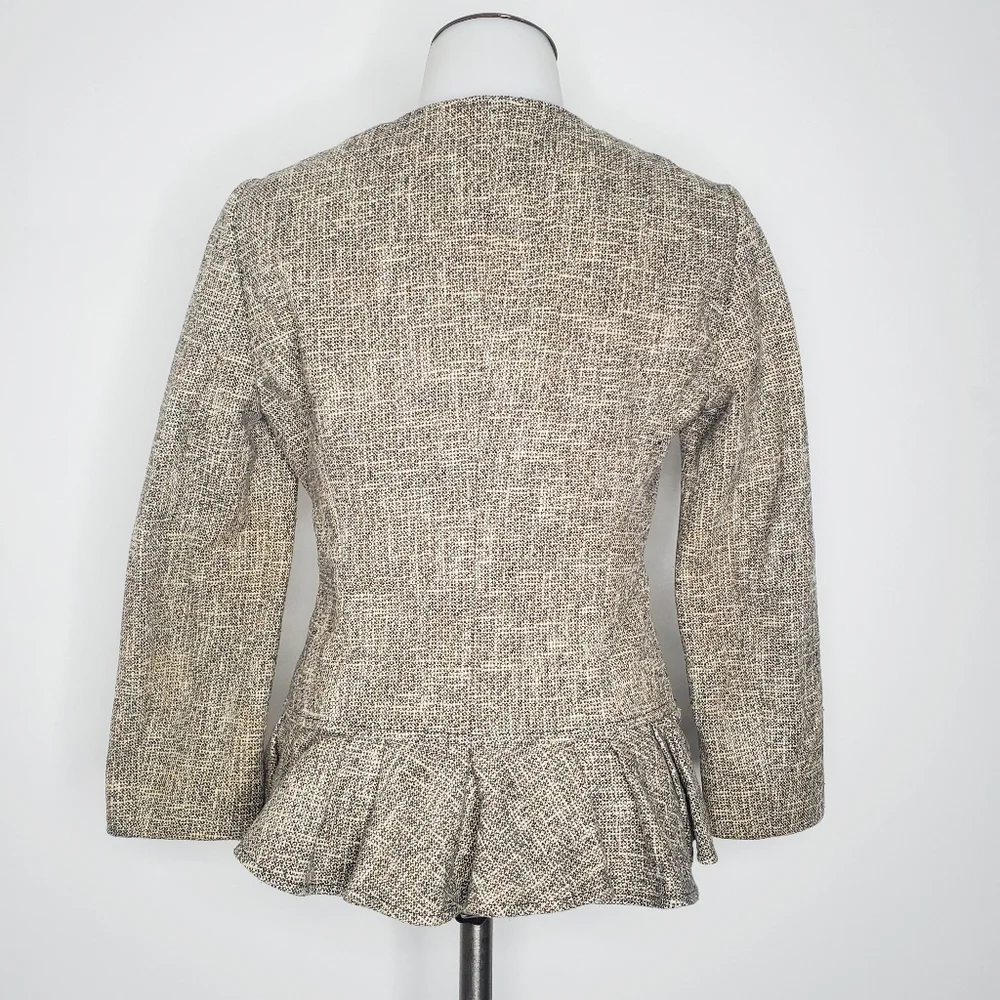 🚫SOLD - RED Valentino RARE Ruffled Tweed Blazer Jacket - Picture 3 of 14